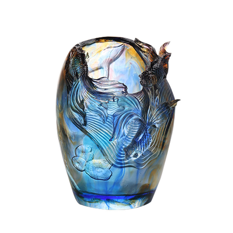 Staklena vaza: Luksuzan i sofisticiran cvjetni aranžman za dnevnu sobu Kristalno staklo Umjetnički očuvan držač za cvijeće Dekorativni ukras za kućni blagovaonski stol “Dodavanje cvijeća brokatu”