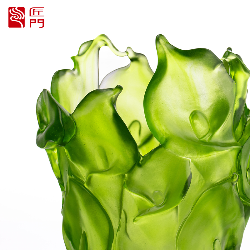 Staklena vaza od voska za dnevnu sobu Cvjetni aranžmani od kristalnog stakla Umjetnički očuvani držač za cvijeće Kućni blagovaonski stol Ukrasni ukras Vaza od Calla ljiljana