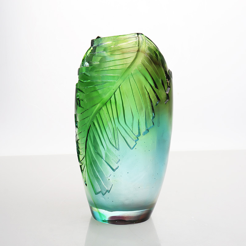 Staklena vaza Cvjetni aranžman za dnevni boravak Kristalna staklena umjetnička vaza Dekoracija doma Ukras za blagovaonski stol “Harmonija”