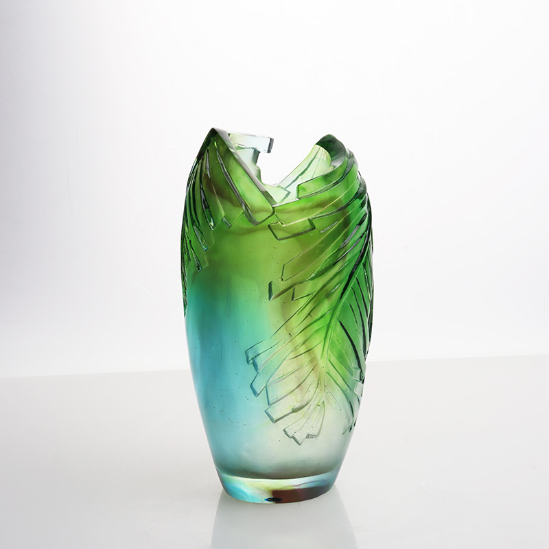 Staklena vaza Cvjetni aranžman za dnevni boravak Kristalna staklena umjetnička vaza Dekoracija doma Ukras za blagovaonski stol “Harmonija”