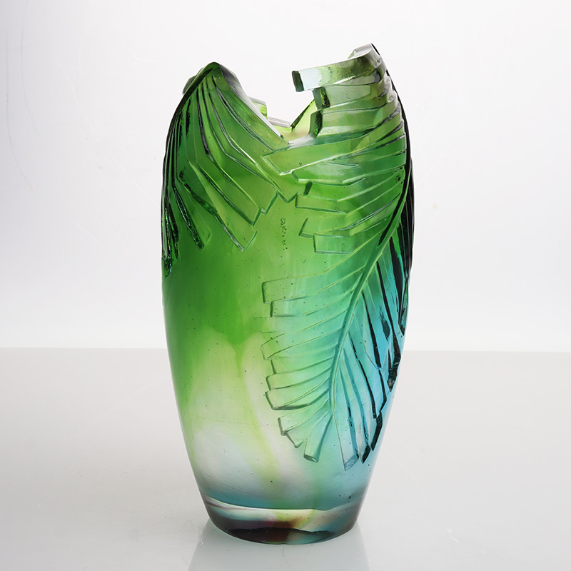 Staklena vaza Cvjetni aranžman za dnevni boravak Kristalna staklena umjetnička vaza Dekoracija doma Ukras za blagovaonski stol “Harmonija”