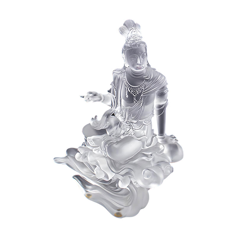 Prozirna staklena skulptura Avalokiteśvara Bodhisattva