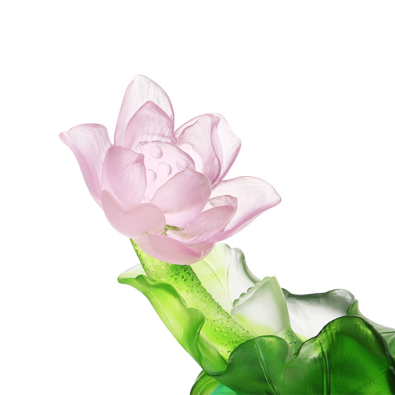 Set kristalnih staklenih vaza serije Lotus za dekoraciju hodnika