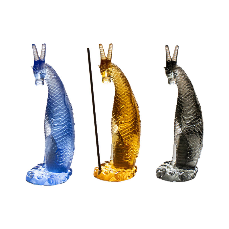 Stakleni kirin držač za tamjan