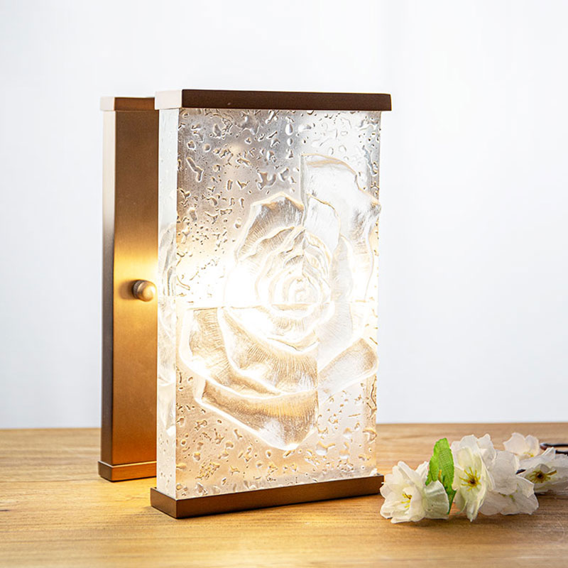 Pravokutni glazirani stakleni ukrasni ukrasi za svjetiljke