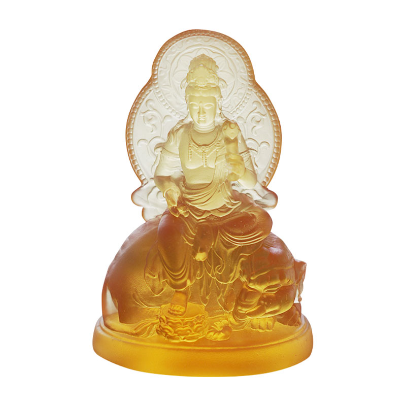 Samantabhadra Bodhisattva stakleni kip