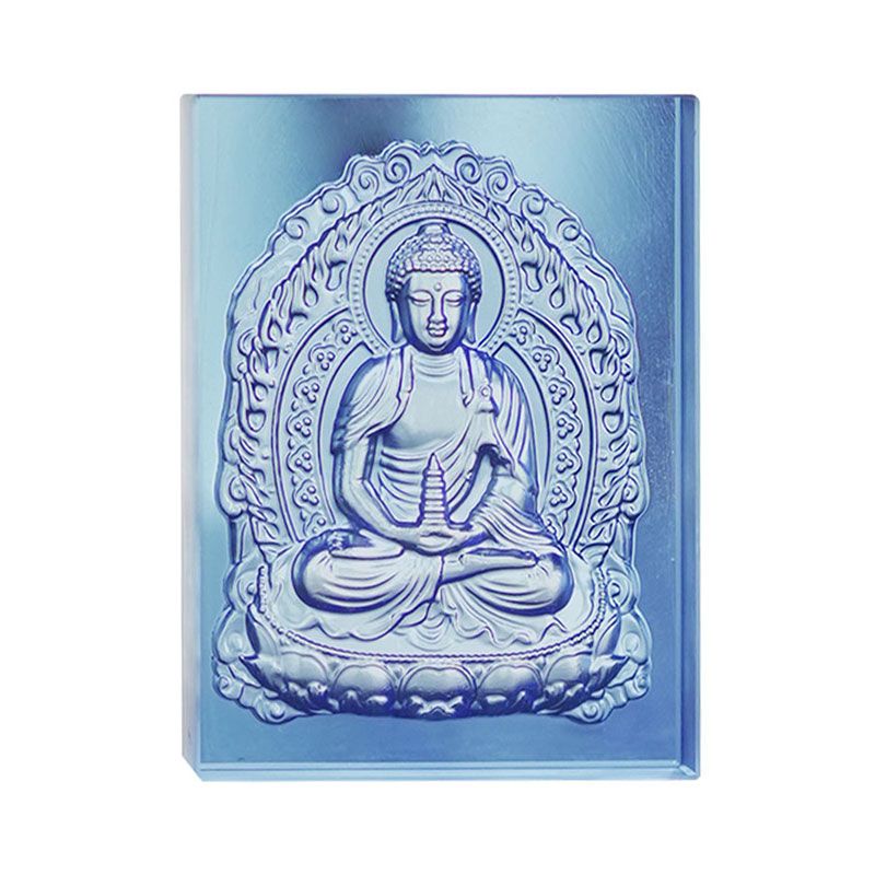 Svijetloplave glazirane Medicine Buddha cigle