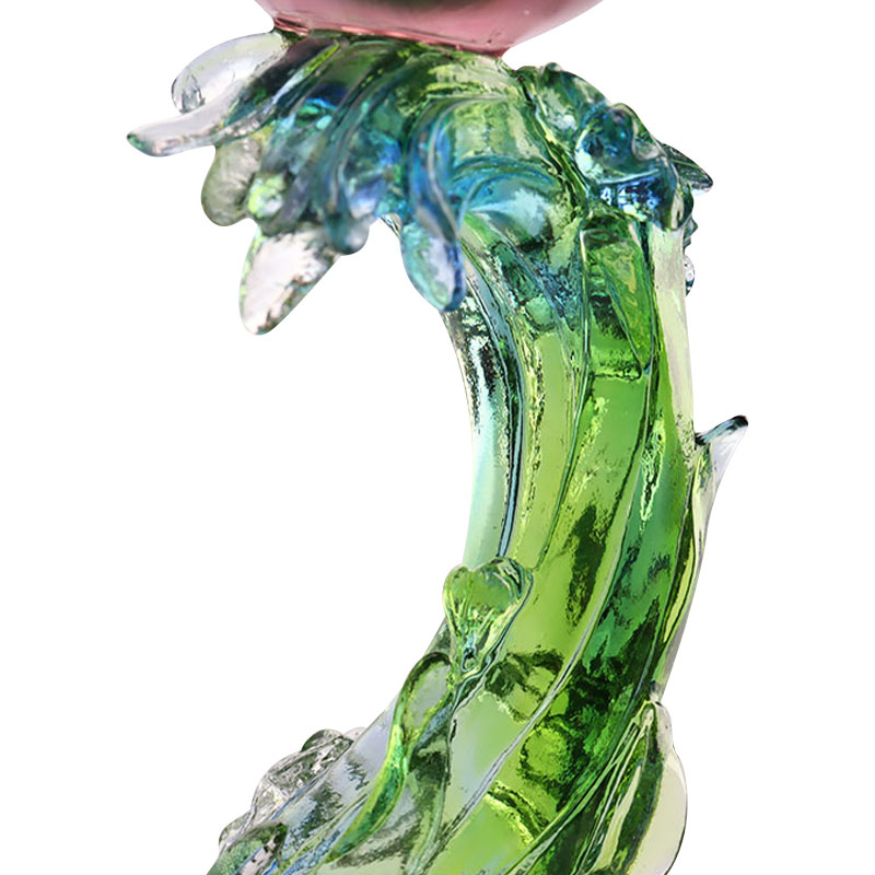 Svijećnjak u obliku lotosa od kristalnog stakla