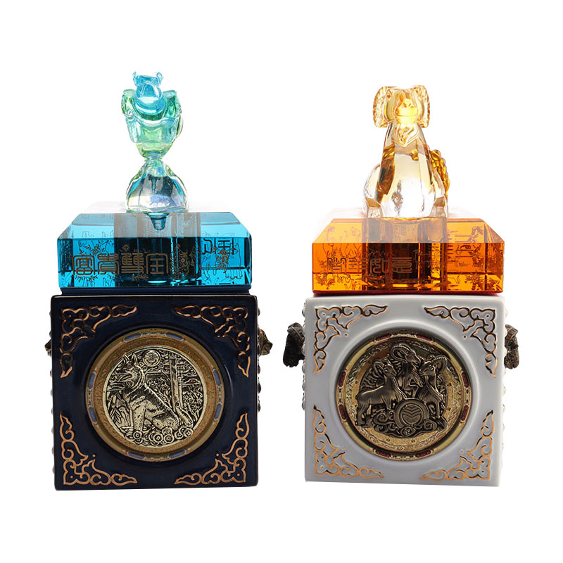 Plavi jelen čep boce ukrasni ukrasi staklena boca vina pribor