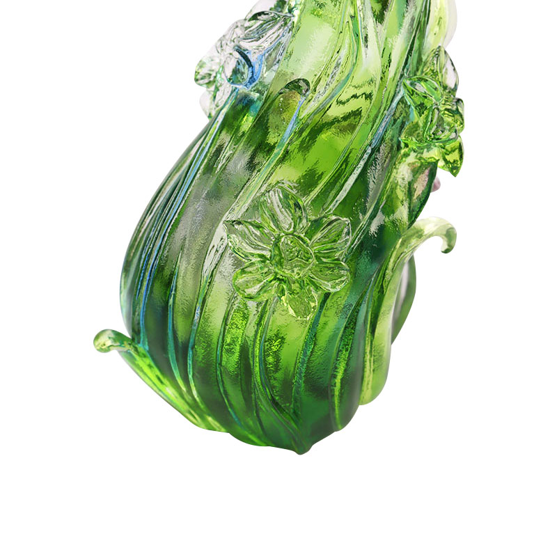 Svijećnjak u obliku lotosa od kristalnog stakla