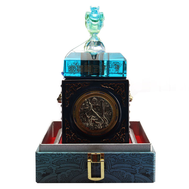 Plavi jelen čep boce ukrasni ukrasi staklena boca vina pribor