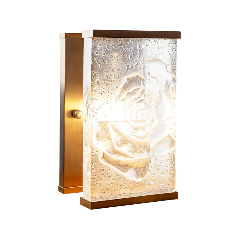 Pravokutni glazirani stakleni ukrasni ukrasi za svjetiljke