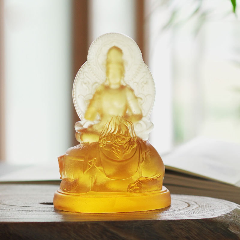 Samantabhadra Bodhisattva stakleni kip