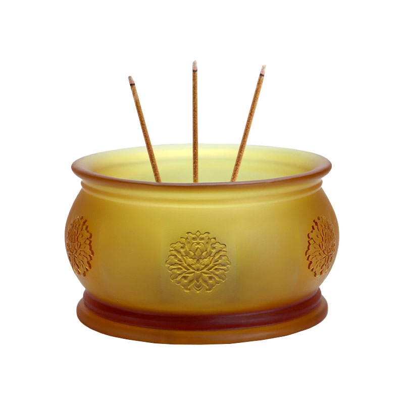 Set poklona od zlatnog stakla za budistički oltar serije