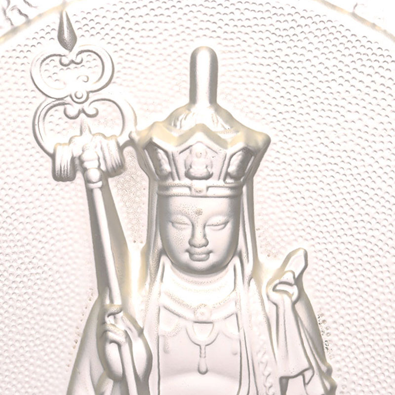 Ksitigarbha Bodhisattva ukrasne Liuli cigle