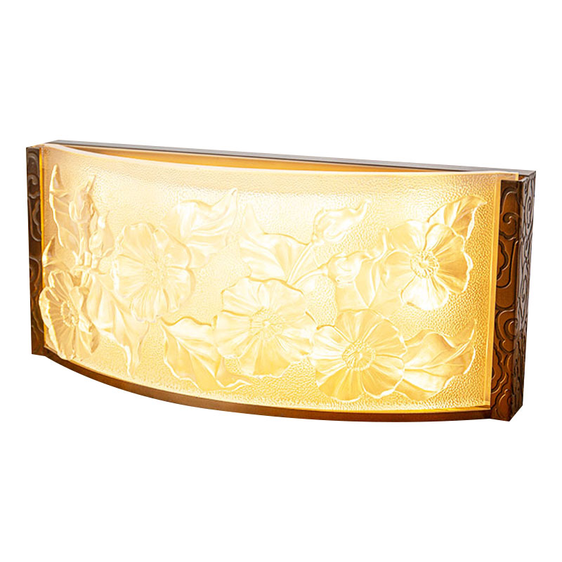 Stakleni ukrasni ukrasi za svjetiljke s uzorkom cvijeta hibiskusa