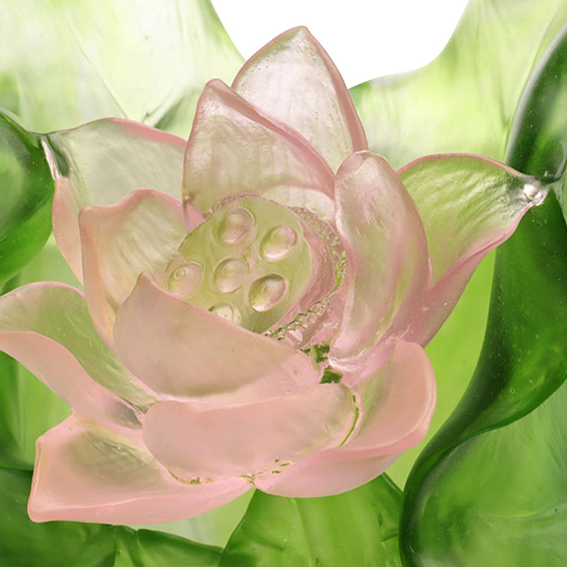 Set kristalnih staklenih vaza serije Lotus za dekoraciju hodnika