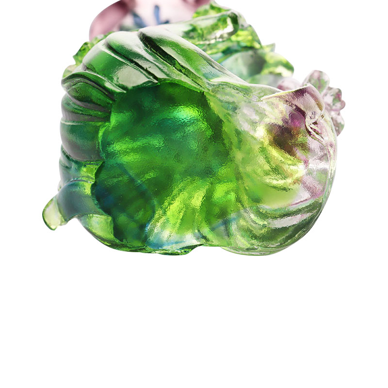 Svijećnjak u obliku lotosa od kristalnog stakla